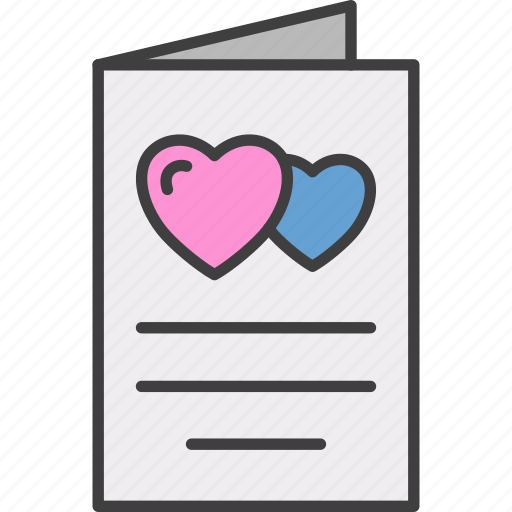 Invitation, wedding invitation, card, love message, hearts, letter, love icon - Download on Iconfinder