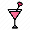 cocktail, love, beverage, heart, wedding, celebration, party