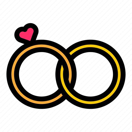 Love, heart, marriage, pair, jewel, engagement, wedding ring icon - Download on Iconfinder