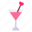 cocktail, love, beverage, heart, wedding, celebration, party 