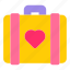 suitcase, love, heart, romantic, travel, wedding, honeymoon 