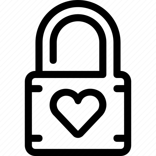 Heart, lock, romantic icon - Download on Iconfinder