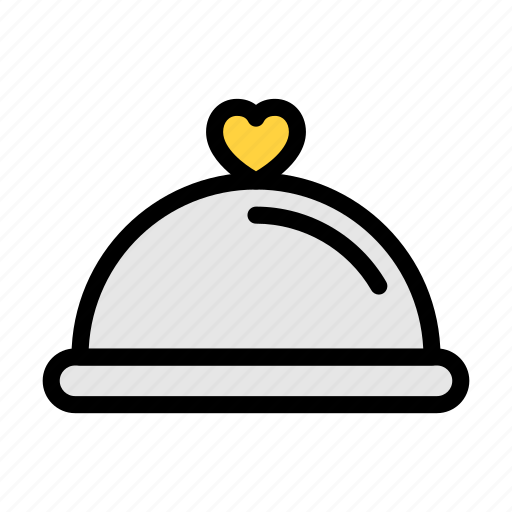 Heart, dish, love, hotel, wedding icon - Download on Iconfinder