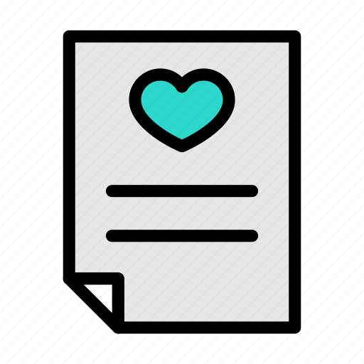 Love, card, wedding, marriage, paper icon - Download on Iconfinder