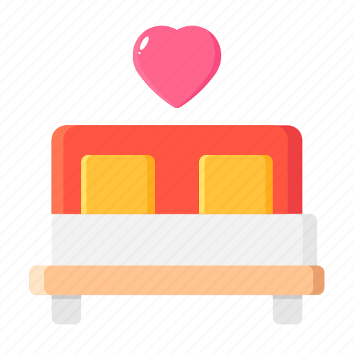 Double, bed, love, honeymoon, furniture icon - Download on Iconfinder