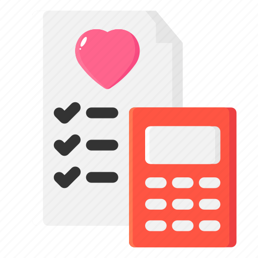Wedding, cost, budget, checklist, marriage, calculator icon - Download on Iconfinder