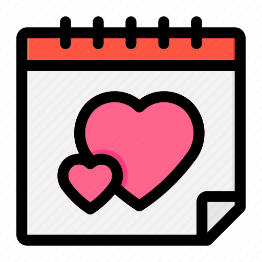 Calendar, love, wedding, date, romantic, schedule icon - Download on Iconfinder