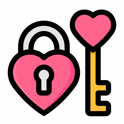 Key, lock, protection, padlock, wedding icon - Download on Iconfinder