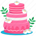 wedding, cake, valentine, love, party, wedding cake, birthday, dessert, sweet
