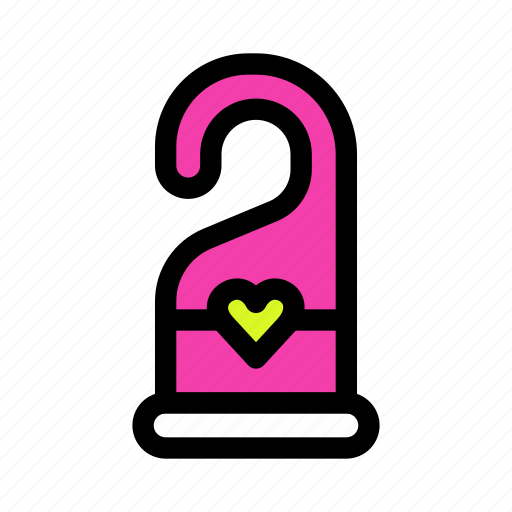 Hanger, hotel, wedding, love, door, privacy, knob icon - Download on Iconfinder