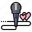 microphone, love, songs, wedding, and, romance, celebration 