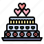 wedding, cake, dessert, bakery, romantic, love 