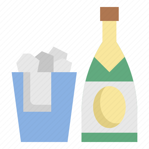 Champagne, drink, ice, bucket, wine, party icon - Download on Iconfinder