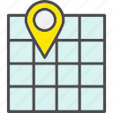 place, gps, marker, position, pin, location, map