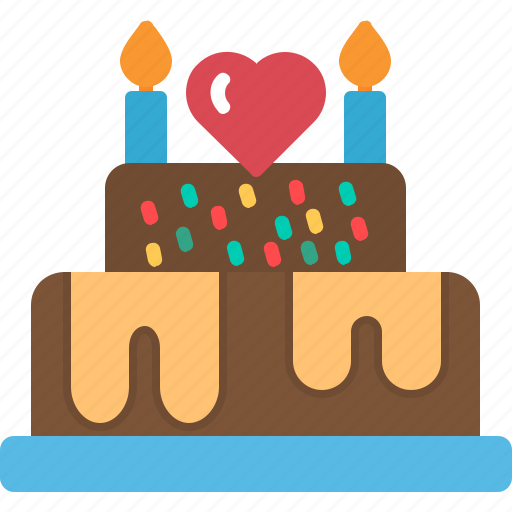 Cake, birthday, candles, celebration, dessert, party, 1 icon - Download on Iconfinder