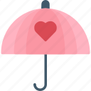 heart, love, protect, umbrella, valentine