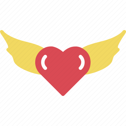 Heart, love, romantic, valentine, wings icon - Download on Iconfinder