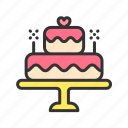 wedding cake, cake, bakery, pastry, sweet, dessert, buttercream, decorations