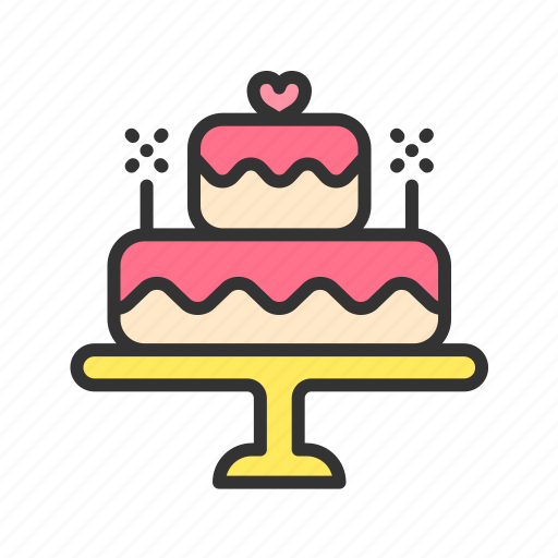 Wedding cake, cake, bakery, pastry, sweet, dessert, buttercream icon - Download on Iconfinder