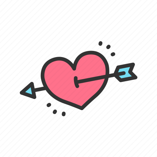 - heart with arrow, cupid, heart, love, valentine, romantic, romance icon - Download on Iconfinder