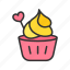 - cupcake, dessert, sweet, cake, delicious, food, healthy, tasty 