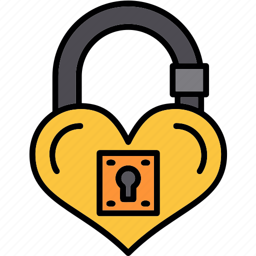 Padlock, heart, keyhole, lock, love, unlock, valentine icon - Download on Iconfinder