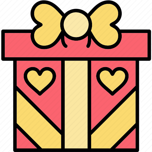 Wedding, gift, box, heart, love, present icon - Download on Iconfinder