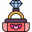 wedding, ring, diamond, engagement, gift, jewelry, marriage