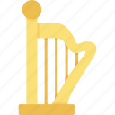 harp, classical, concert, instrument, music
