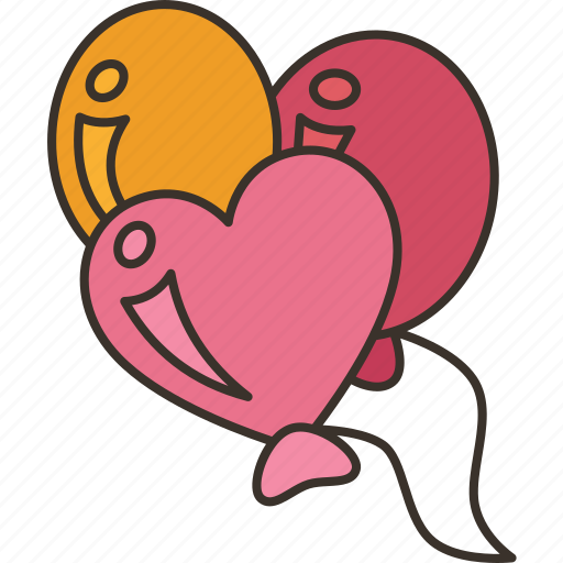 Wedding, balloons, celebration, decoration, romantic icon - Download on Iconfinder