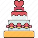 wedding, cake, celebration, dessert, sweet