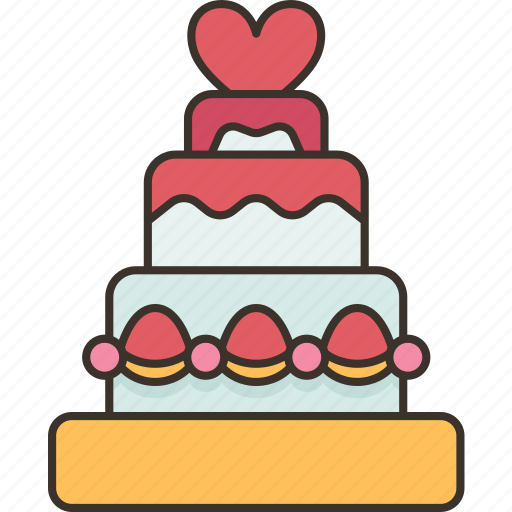 Wedding, cake, celebration, dessert, sweet icon - Download on Iconfinder