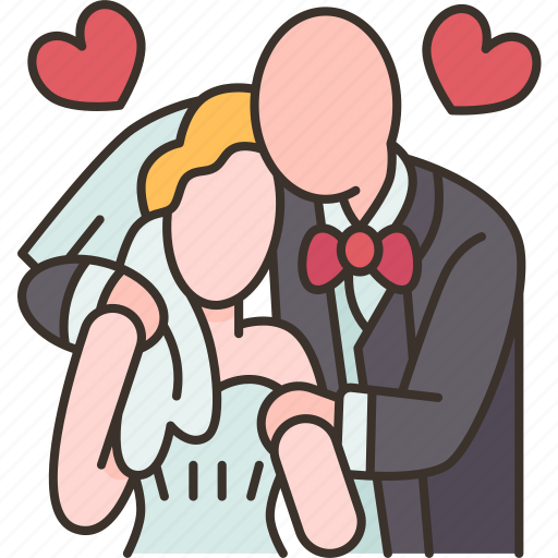 Wedding, embrace, love, couple, romantic icon - Download on Iconfinder