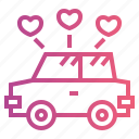 car, transport, vehicle, wedding