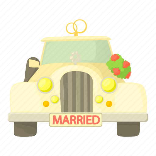 Car, cartoon, celebration, decoration, love, wedding car icon - Download on Iconfinder