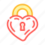 lock, heart, form, wedding, accessory 