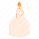 elegance, wedding, dress, female