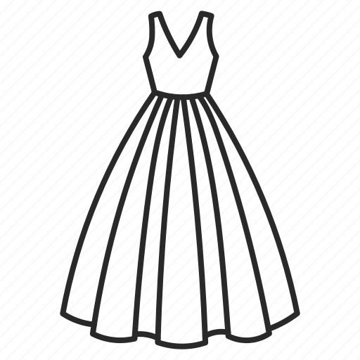 Prom, dress, evening, gown, wedding, bridal icon - Download on Iconfinder