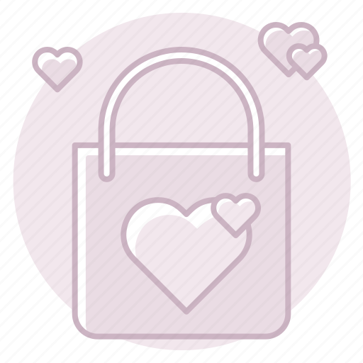 Bag, gift, gift bag, heart, marriage, shoping, wedding icon - Download on Iconfinder