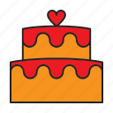 cake, love, romantic, wedding