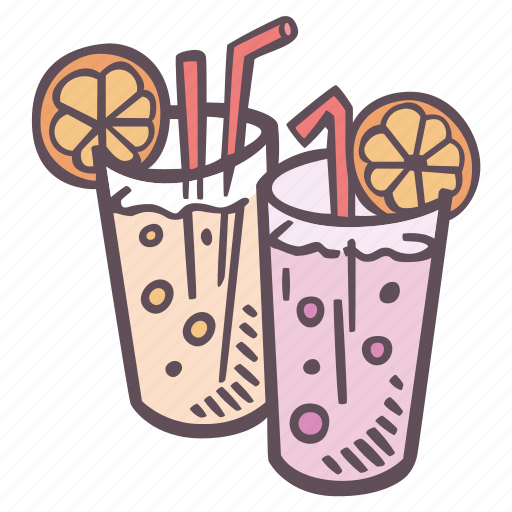 Cocktail, drinks, straws, alcohol, drink icon - Download on Iconfinder