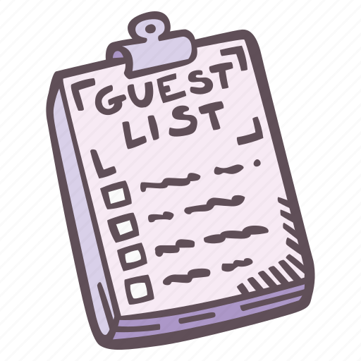 Guest, list, clipboard, checklist icon - Download on Iconfinder