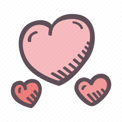 Heart, cluster, collection, valentine, romance icon - Download on Iconfinder