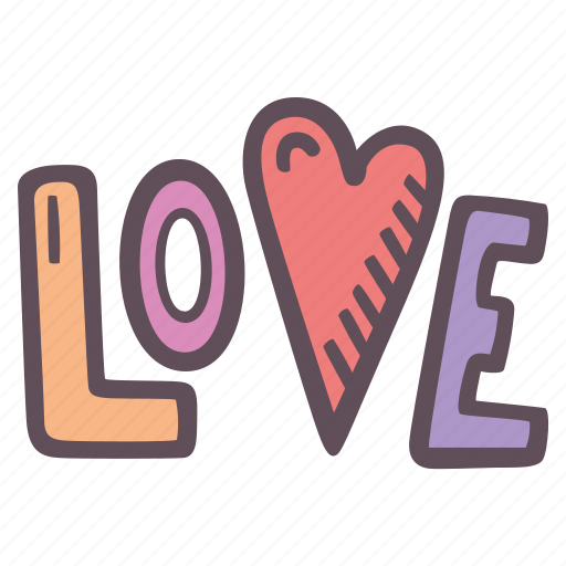Love, lettering, romantic, script, affectionate, calligraphy icon - Download on Iconfinder