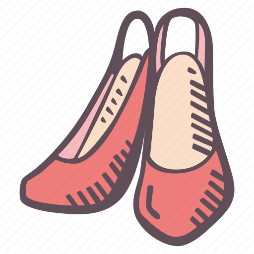 Pair, high, heel, shoes, fashion icon - Download on Iconfinder