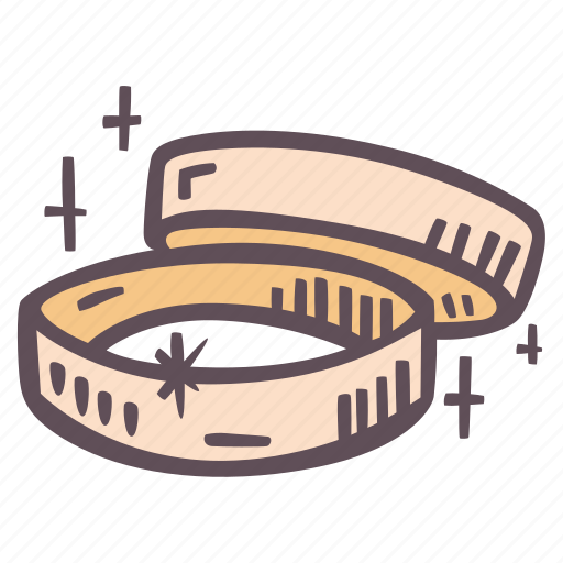 Wedding, bands, stacked, rings, marriage icon - Download on Iconfinder
