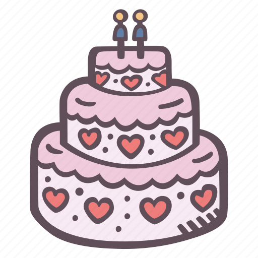 Wedding, cake, heart, decorations, grooms, topper, gay wedding icon - Download on Iconfinder