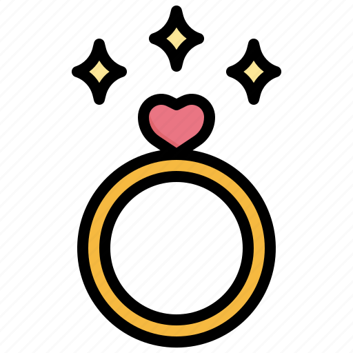 Ring, wedding, marry, marriage, love, congratulate, heart icon - Download on Iconfinder