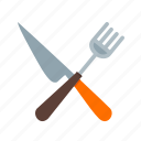 cutlery, fork, knife, meal, metal, spoon, utensil
