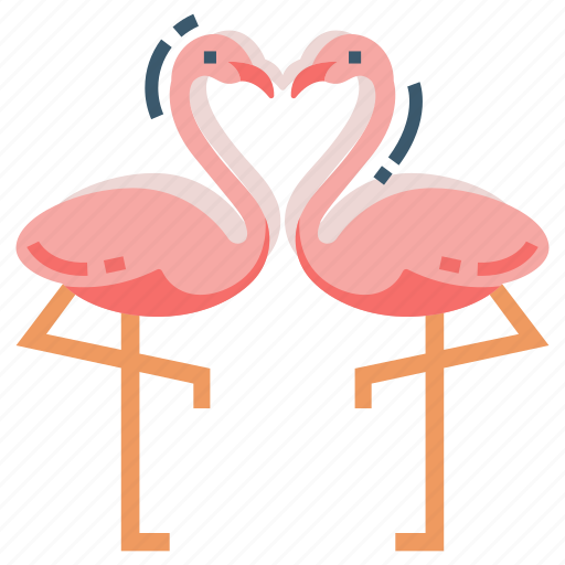 Couple, engagement, love, valentine, wedding, flamingo icon - Download on Iconfinder